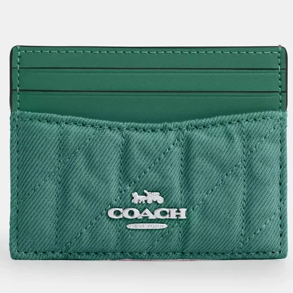 🟢🌟🟢 Coach Slim Id Card Case 🟢🌟🟢 NWT 🟢🌟🟢 - Picture 2 of 16